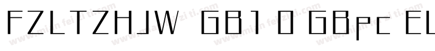 FZLTZHJW  GB1 0 GBpc EUC H字体转换